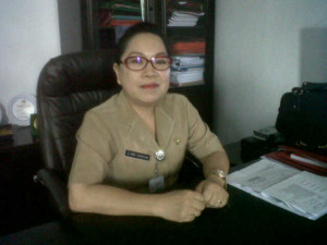 Kepala dinas kesehatan Mitra dr Rini Tamuntuan