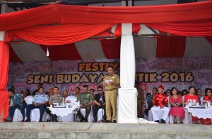 Gubernur Sulawesi Utara, Olly Dondokambey, Festival Seni Budaya Bantik 2016, 