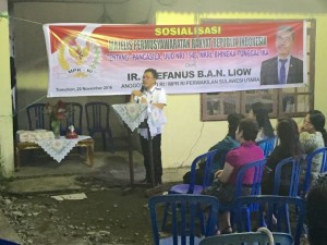 SBAN Liow, Anggota DPD-RI utusan Provinsi Sulawesi Utara