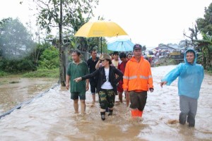 Banjir yang terjadi di Tomohon Minggu (19/2/2017)