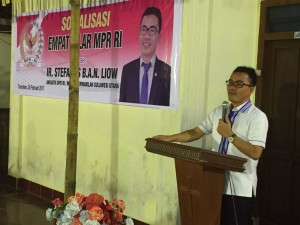 Senator SBAN Liow Sosialisasi Empat Piar MPR-RI di Walian Tomohon