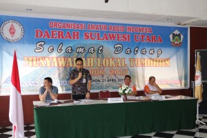 Asisten Umum Novi Politon SE membuka Muslok ORARI Tomohon mewakili Wali Kota
