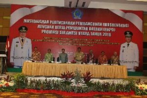 Gubernur Sulut Olly Dondokambey, memimpin pelaksanaan Musrembang RKPD Tahun 2018 Pemprov Sulut