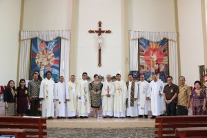 SAS menghadiri Ibadah Paskah Umat Katolik se-Kevikepan Tomohon