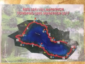 Rute Tondano Lake Marathon 2017 