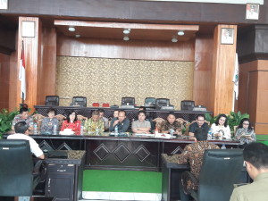 Jajaran Pemkot Tomohon menerima kunjungan DPRD Kabupaten Semarang