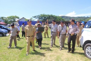 Wali Kota Tomohon bersama Kepala BPN/ATR Tomohon dan Wakapolres Tomohon