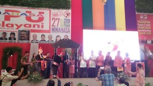 KPU Minahasa ,Launching Tahapan Pilbup 2018,Arief Budiman, SS