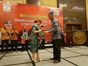 Wakil Wali Kota Tomohon di Welcome Dinner Kongres Citynet 2017