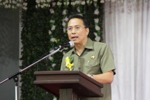 Wali Kota Tomohon Jimmy F Eman SE Ak yang juga Ketua Umum Panitia HUT ke-55 P/KB GMIM