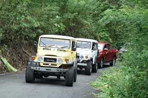Kendaraan bwali Kota dan Wakil Wali Kota Tomohon yang ikut Rally Wisata J-Man Pas 2017