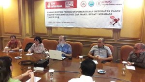 KPU Minahasa, Ikatan Dokter Indonesia, Badan Narkotika Nasional, Himpsi 