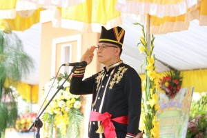 Wali Kota  Jimmy F Eman SE Ak Irup di Peringatan HUT ke-15 Kota Tomohon 