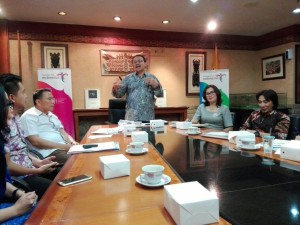 Deputi Bidang Pengembangan Destinasi dan Industri Pariwisata Dadang Rizky Ratman SH MPA memberikan penjelasan