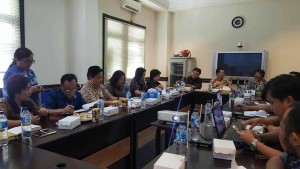 Pansus Ranperda Propempeda DFPRD Tomohon saat konsultasi ke Kanwil Kemenkumham Sulut