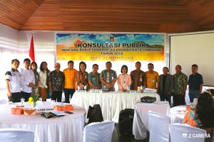 pemkot dan stakeholfer yang menandatangani berita acara  kesepakatan tema pembangunan 2019
