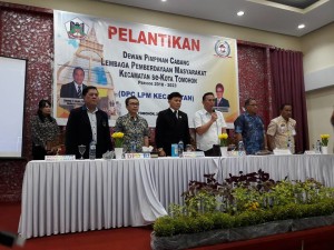 Wali Kota Tomohon melantik DPC LPM Lima Kecamatan