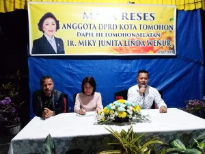 Reses Ketua DPRD Tomohon Ir Miky JL Wenur