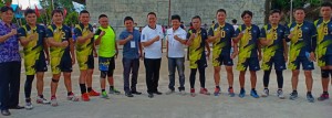 Pnt Jimmy F Eman SE Ak bersama Tim Bola Voli P/KB Wilayah Tomohon Satu
