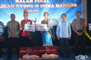  Nyong-Nona Manado 2018, Maynard Senduk,  Blessy ES Tangel 