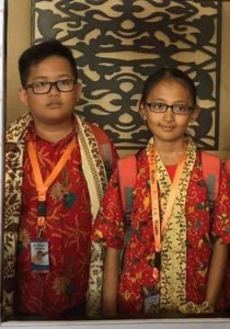 Dua siswa asal Tomohon yang mewakili Sulut di OSN 