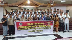 Rombongan Dispora Tomohon, Paskibraka, Instruktur dan Kadispora Bali