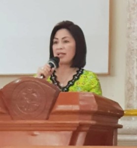 Pnt Ir Miky Jl Wenur pada pelantikan Panitia Konsultasi Tahunan W/KI Sinode GMIM