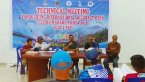 Paragliding International ,Accuracy Open Flying, Manado Fiesta 2018,Bodhi Asoka Suprana, PB PGPI , pingkan mandagi