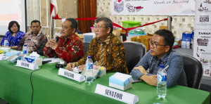 SBANL bersama dua Senator asal Sulut Marhany Pua dan benny Rhamdani dalam satu kesempatan
