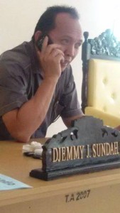 Sekretaris Komisi I DPRD Tomohon Djemy Sundah SE