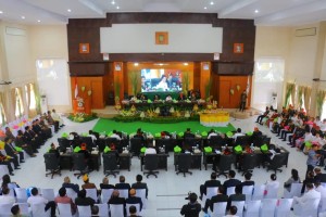 Rapat Paripurna DPRD HUT ke-16  Kota Tomohon dipimpin Ketua DPRD Ir Miky JL Wenur MAP