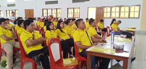 Peserta kegiatan Pembinaan Organisasi Kepemudaan Kota Tomohon tahun 2019
