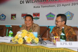 Wali Kota dan Ketua Tim Pencegahan KPK-RI 