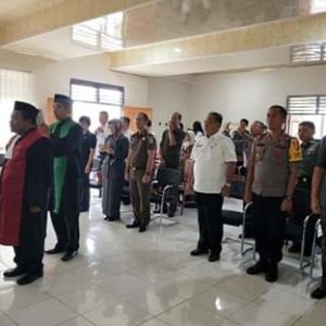 Sekda JRK Hadiri Pelantikan Wakil Ketua PN Tondano