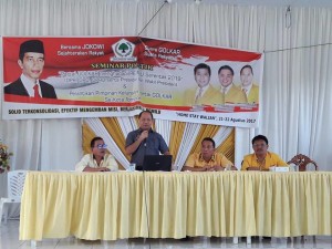Ketua KPU Tomohon bawakan materi di Seminar Politik