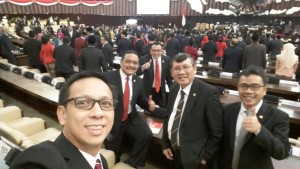 Empat Senator asal Sulut usai Sidang Paripurna