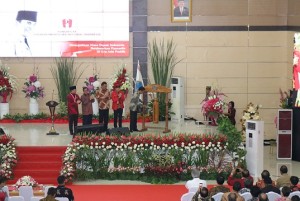 Presiden Joko Widodo membuka Kongres GMNI