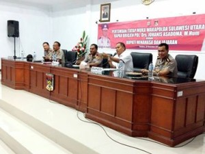  Wakapolda Sulawesi Utara, Brigjen Drs. Johanis Asadoma M.Hum, Pemkab Minahasa,