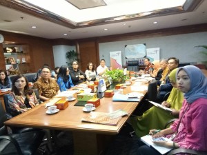 Rombongan Pemkot Tomohon dan Deputi Pemasaran Kementerian Pariwisata saat pemaparan TIFF 2018