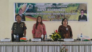 Wakil Wali Kota Tomohon membuka Rakor Pengembangan Intensifikasi Tanaman Padi dan Palawija 