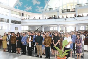 Pelantikan panitia dalam ibadah di Jemaat GMIm Maranatha Paslaten Wilayah Tomohon Satu