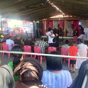 Suasana pemilihan hukum tua di Desa Tumbak Madani 24 September 2019 lalu