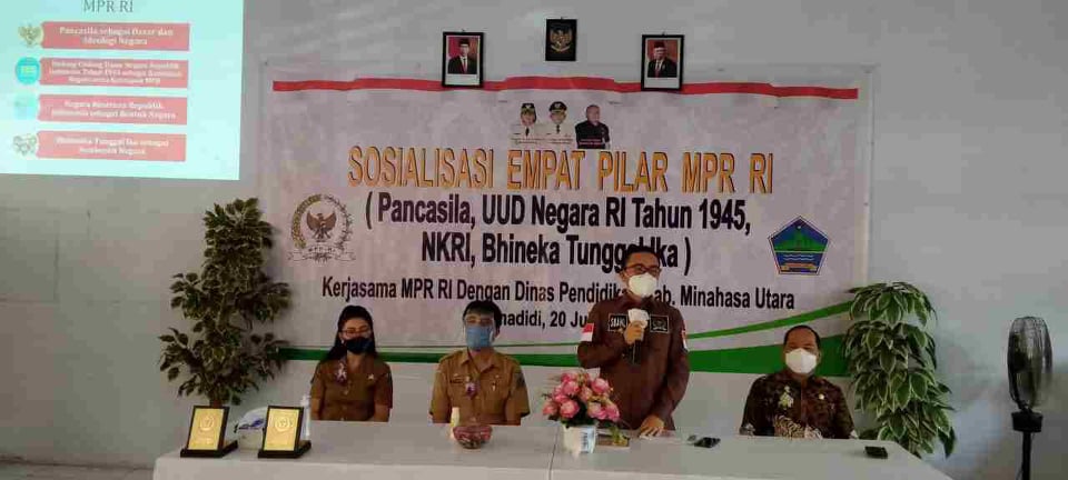 SBANL dan Ajbar Sosialisasi Empat Pilar MPR-RI di Minahasa Utara