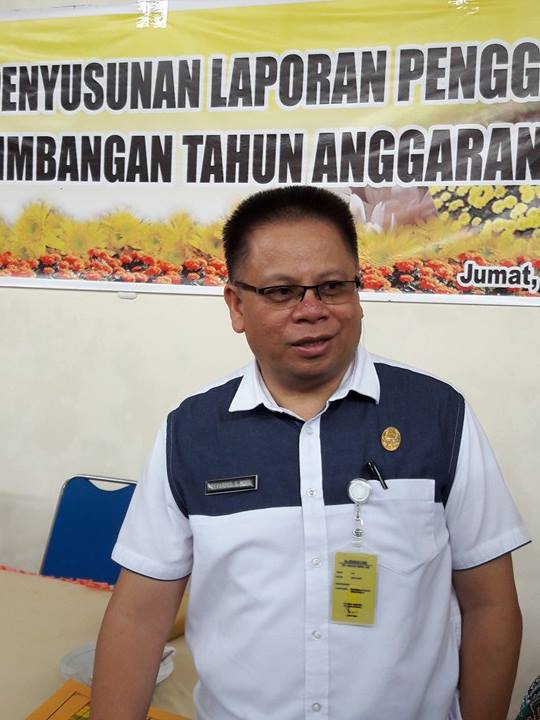 Kepala Badan Pengelolaan Keuangan dan Pendapatan Daerah Kota Tomohon Drs Gerardus E Mogi