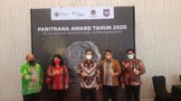 Paritrana Award 2020, penghargaan jaminan sosial ketenagakerjaan, Hotbonar Sinaga, ahli jaminan sosial, Wakil Gubernur Sulawesi Utara, Steven O.E. Kandouw,