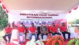 Gubernur Sulawesi Utara, Olly Dondokambey, Hari Buruh Internasional, May Day, serikat pekerja di Sulut,