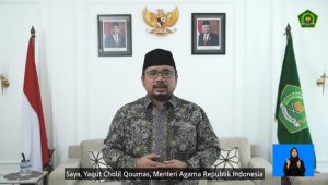 Menteri Agama Republik Indonesia, Yaqut Cholil Qoumas, peringatan Natal 2021, Cinta Kasih Kristus yang Menggerakkan Persaudaraan,
