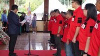 KONI Sulawesi Utara, Steven Kandouw, Bupati Minut Joune Ganda, Ketua KONI Minut yang baru dilantik, Denny Lolong,