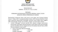 KPU Provinsi Sulawesi Utara, tahapan pelaksanaan Pemilu, dukungan minimal bakal calon, DPD, KPU Sulut, Meidy Tinangon,