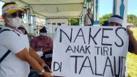 Tenaga Kesehatan, Bupati Kepulauan Talaud, Kota Melonguane, aksi demo,